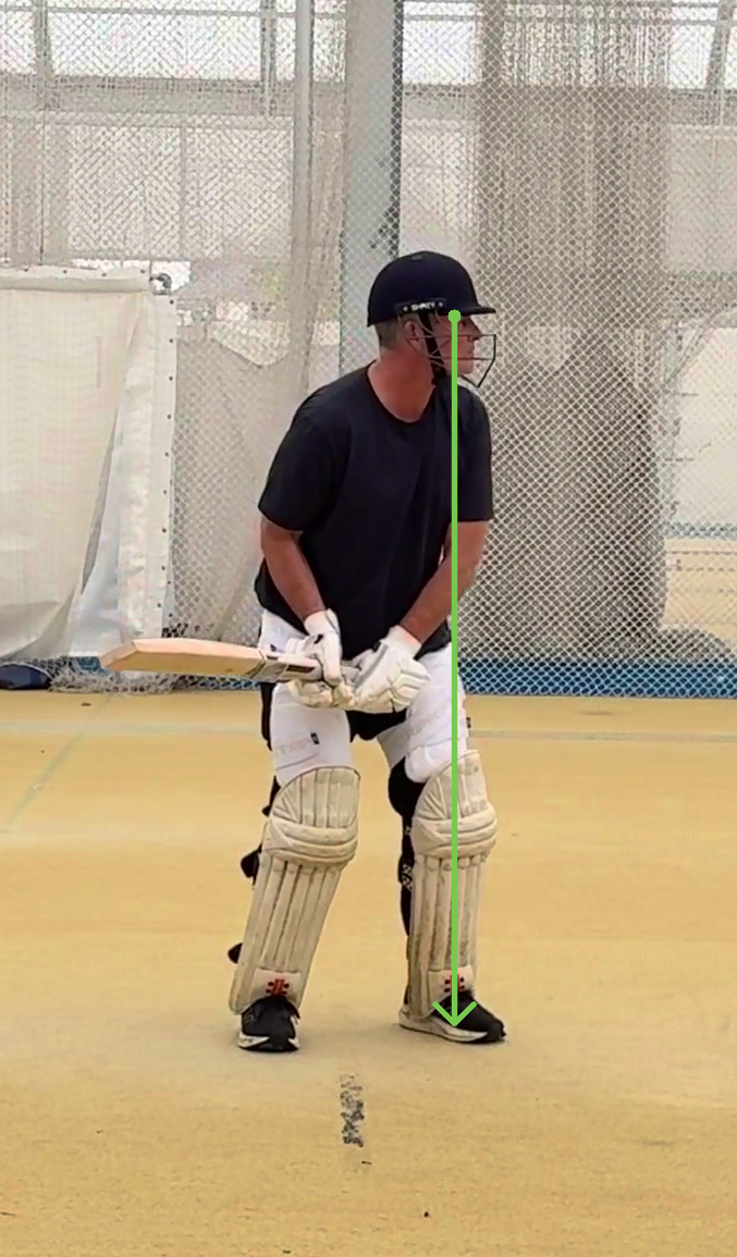 Head near front foot at release